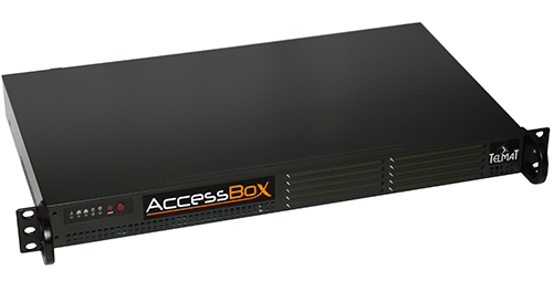  Controleur HotSpot Trace Légale 10-200 users AccessBox : Plateforme HotSpot à partir de 10 accès simultanés rackable 19 : extensible jusqu'à 500